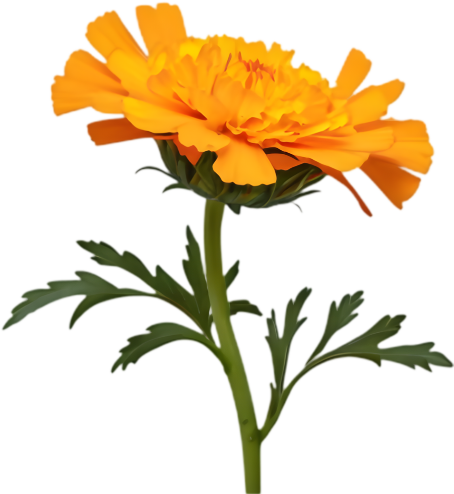 Bright Marigold Flower Art for Summer Events. . png