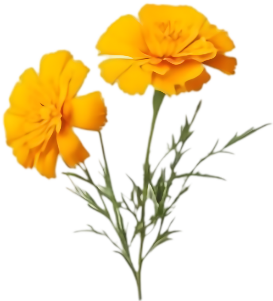 Delightful Marigold Flower Art for Home Decor. . png
