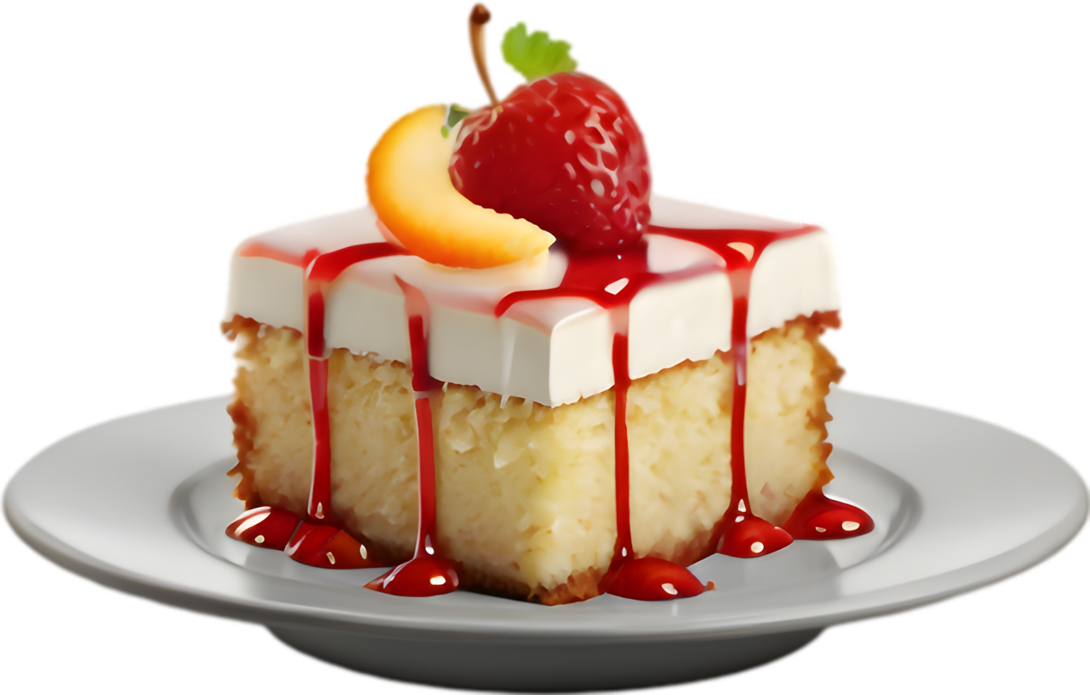 Heavenly Butter Cake Slice Digital Art. . png