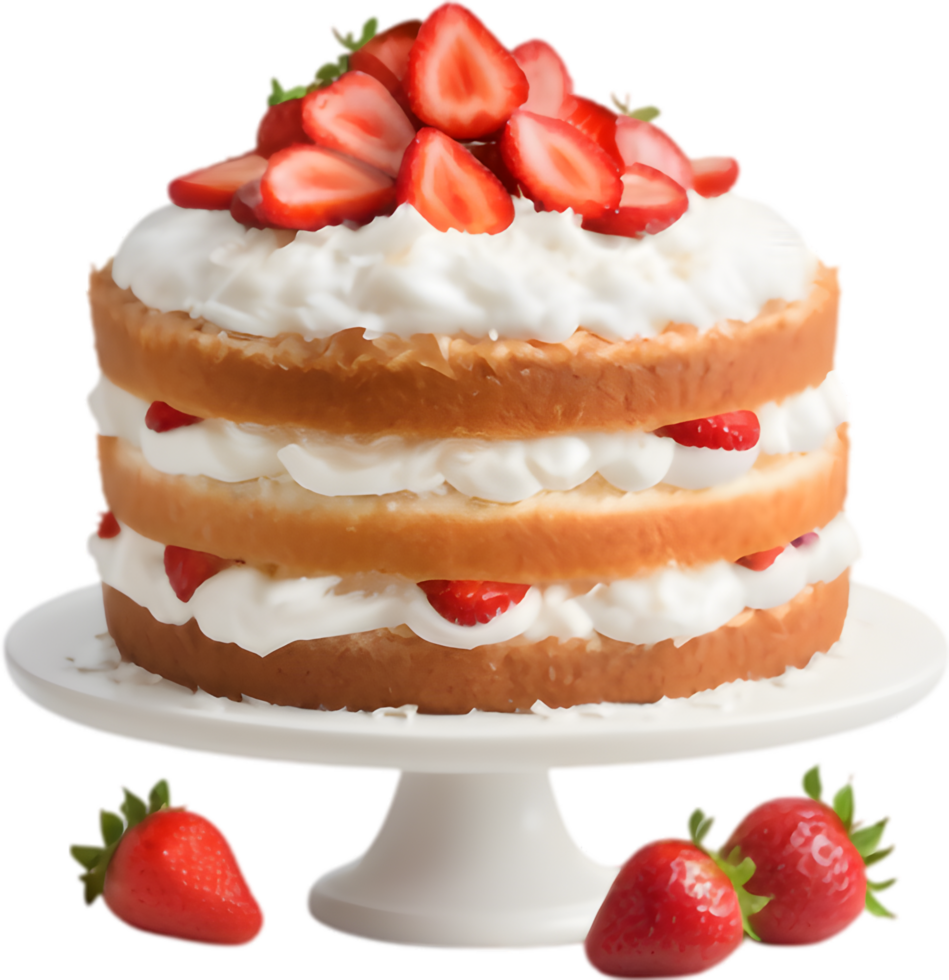Tropical Paradise Coconut Cake Illustration. . png