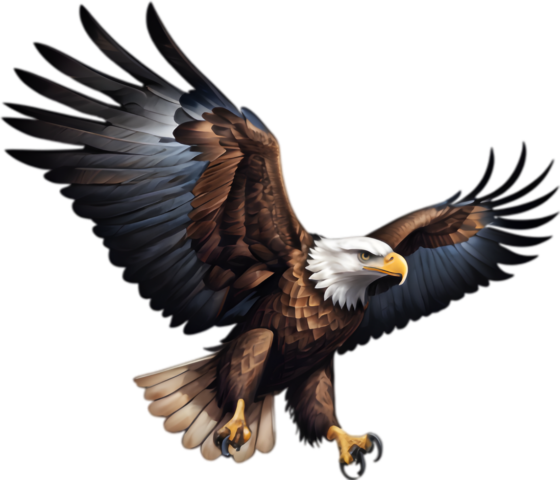 Bald Eagle Watercolor American Icon. . png