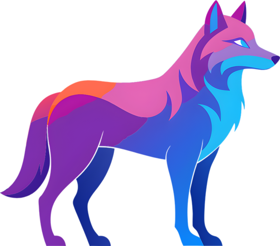 Elegant Wolf Silhouette for Corporate Branding. . png