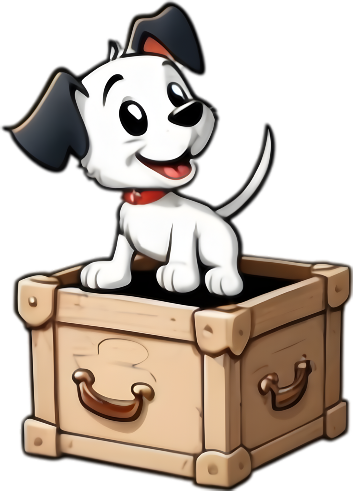 Endearing Cartoon Dog for Pet Food. . png