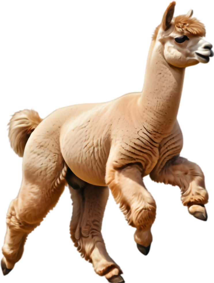 Alpaca Skateboarder Cool Tricks Urban Cartoon. . png