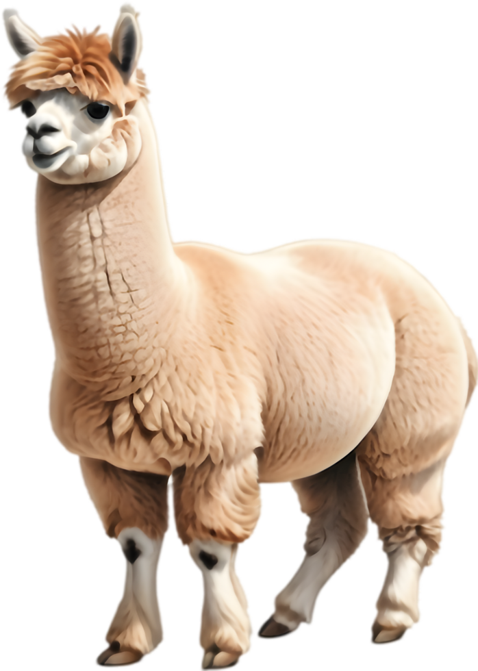 Alpaca Rockstar Guitar Music Illustration. . png