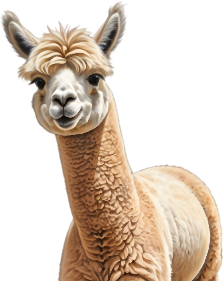 Alpaca Superhero Cape Flying Cartoon. . png