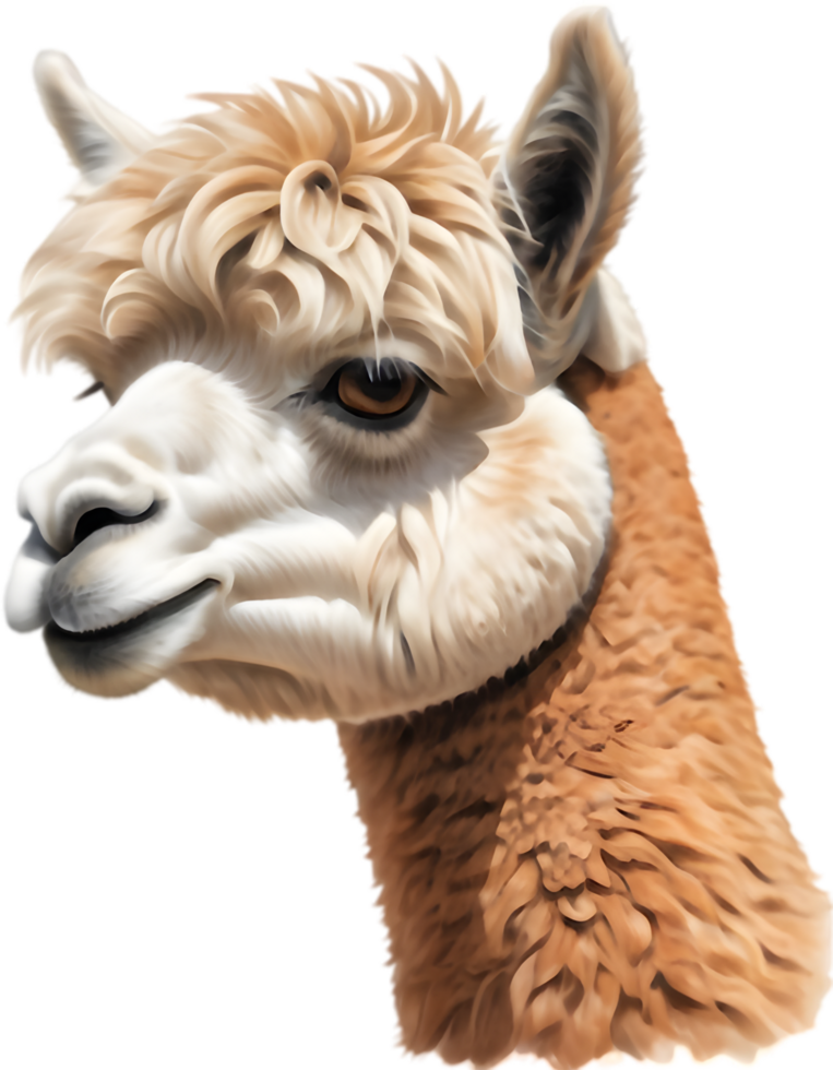 Friendly Alpaca Waving Hello Illustration. . png