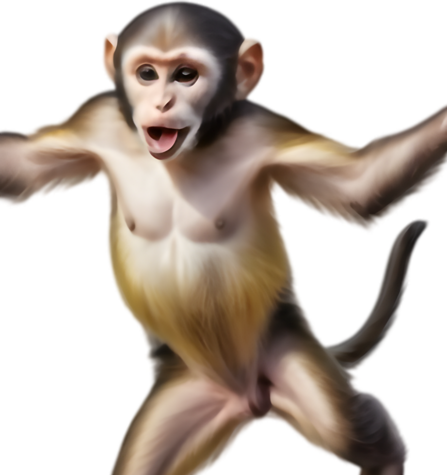 Playful Monkey Mascot for Kids Websites. . png