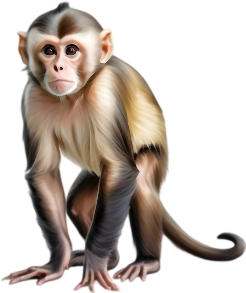 Friendly Simian Clipart for Young Learners. . png