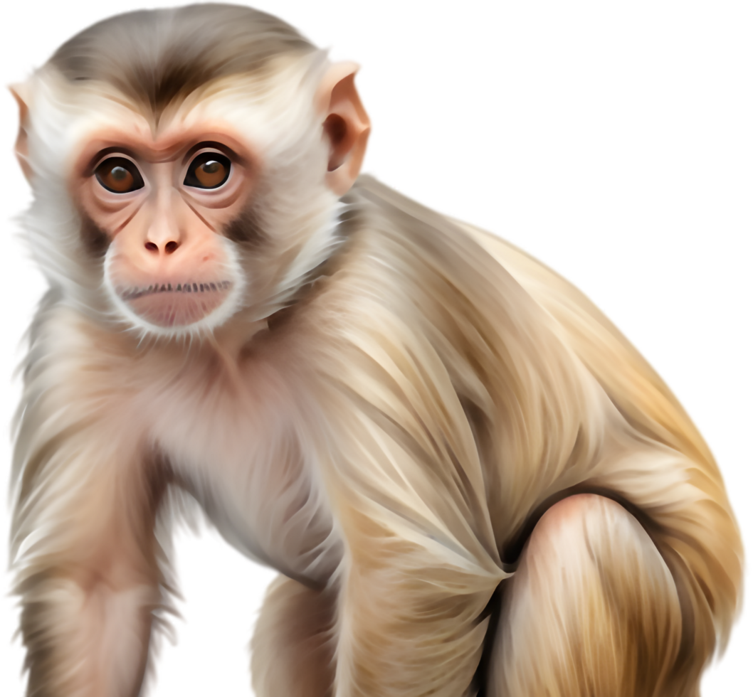 Cute Monkey Clipart for Educational Resources. . png