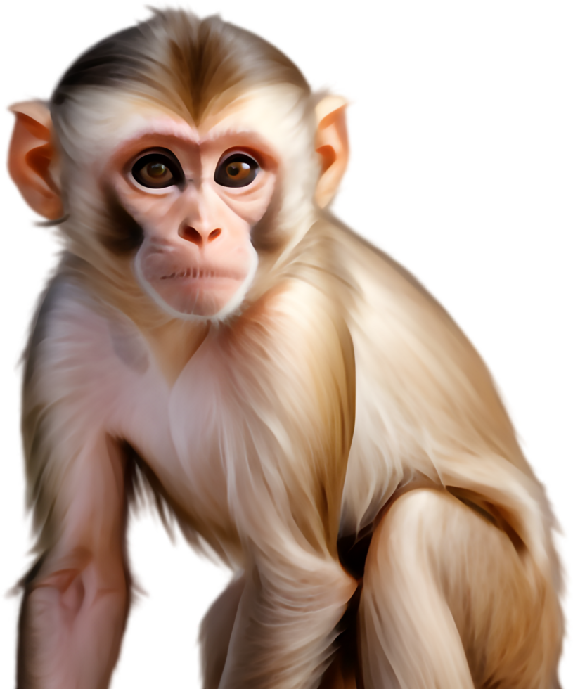 Lovable Primate Illustration for Kids Decor. . png