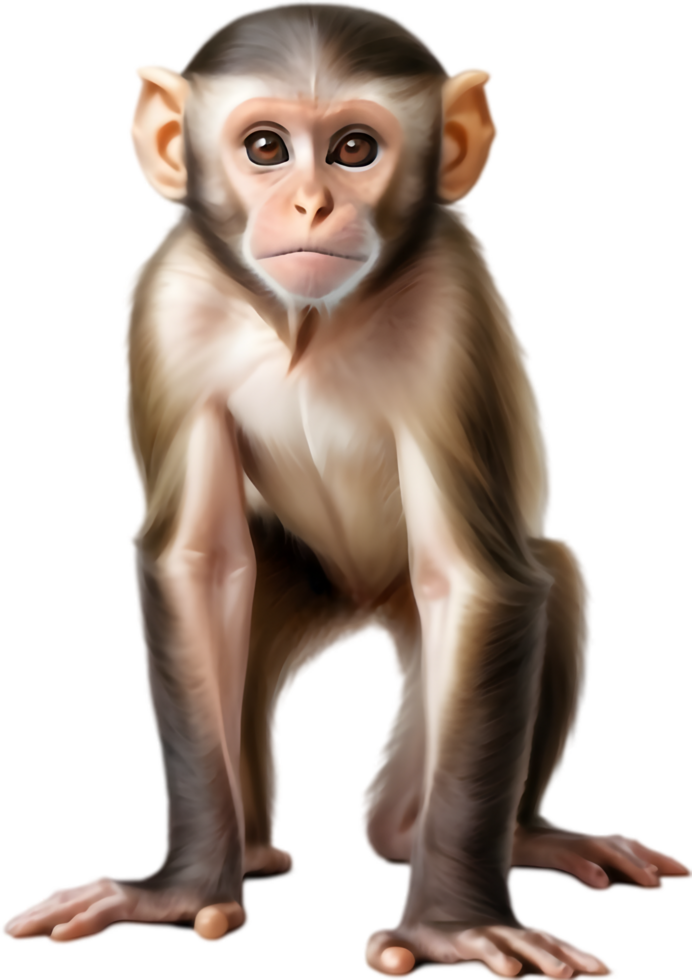 Charming Simian Graphic for Kids Websites. . png