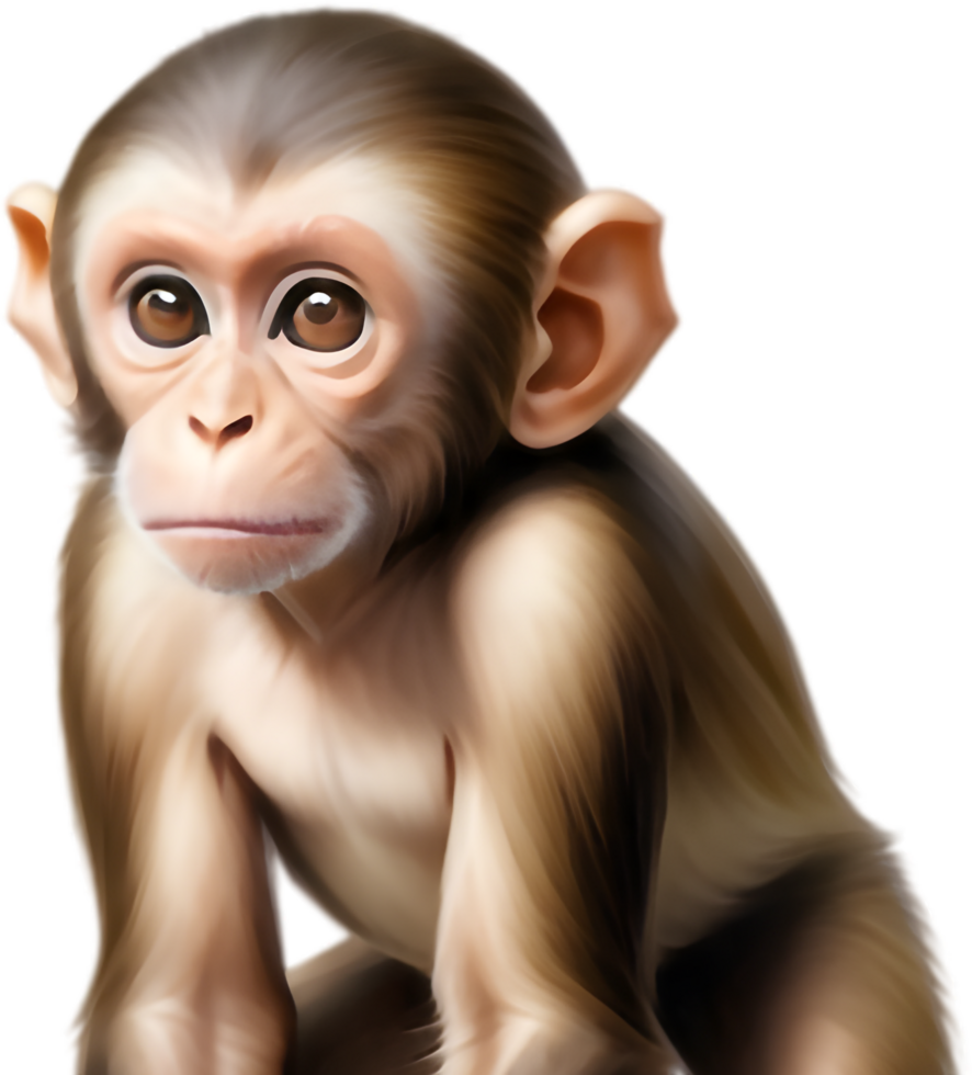 Endearing Simian Graphic for Kids Projects. . png