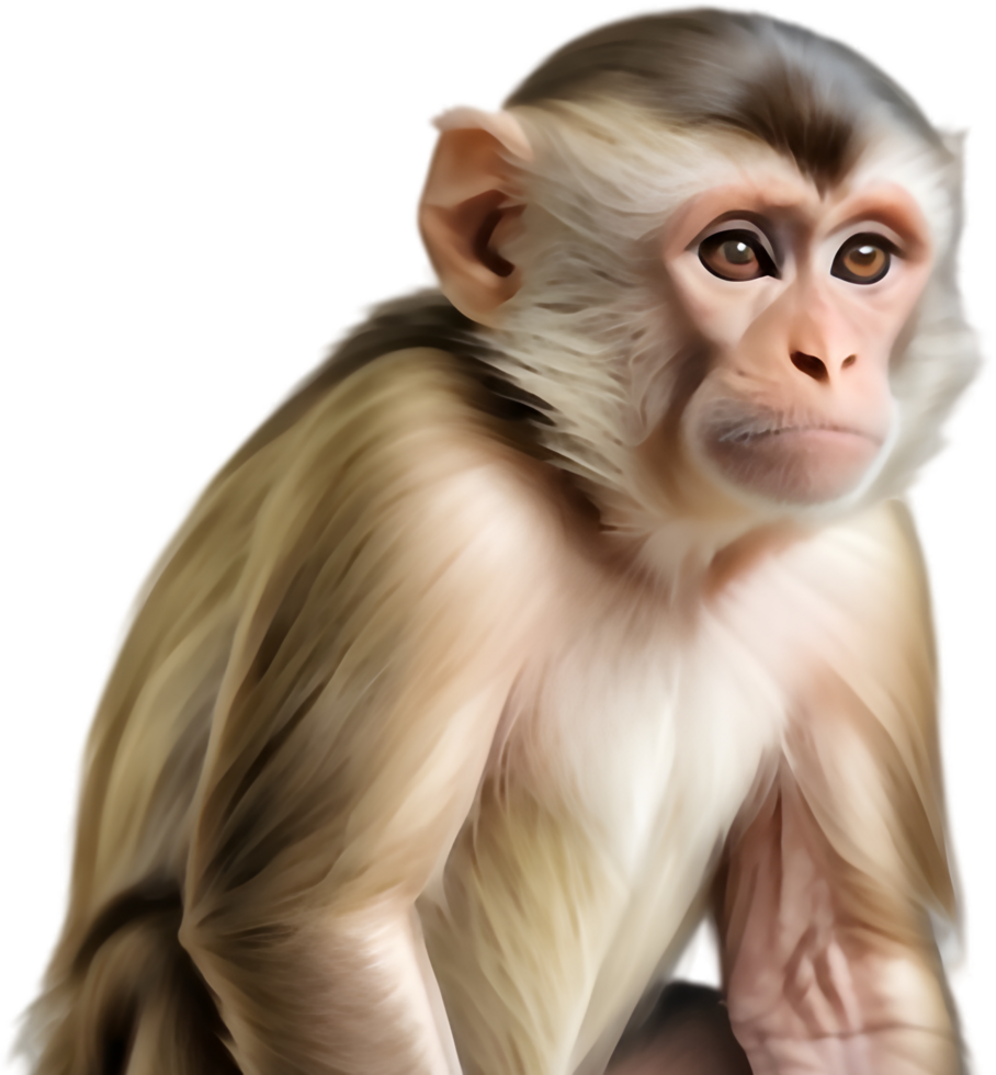 Cheerful Monkey Illustration for Nursery Decor. . png