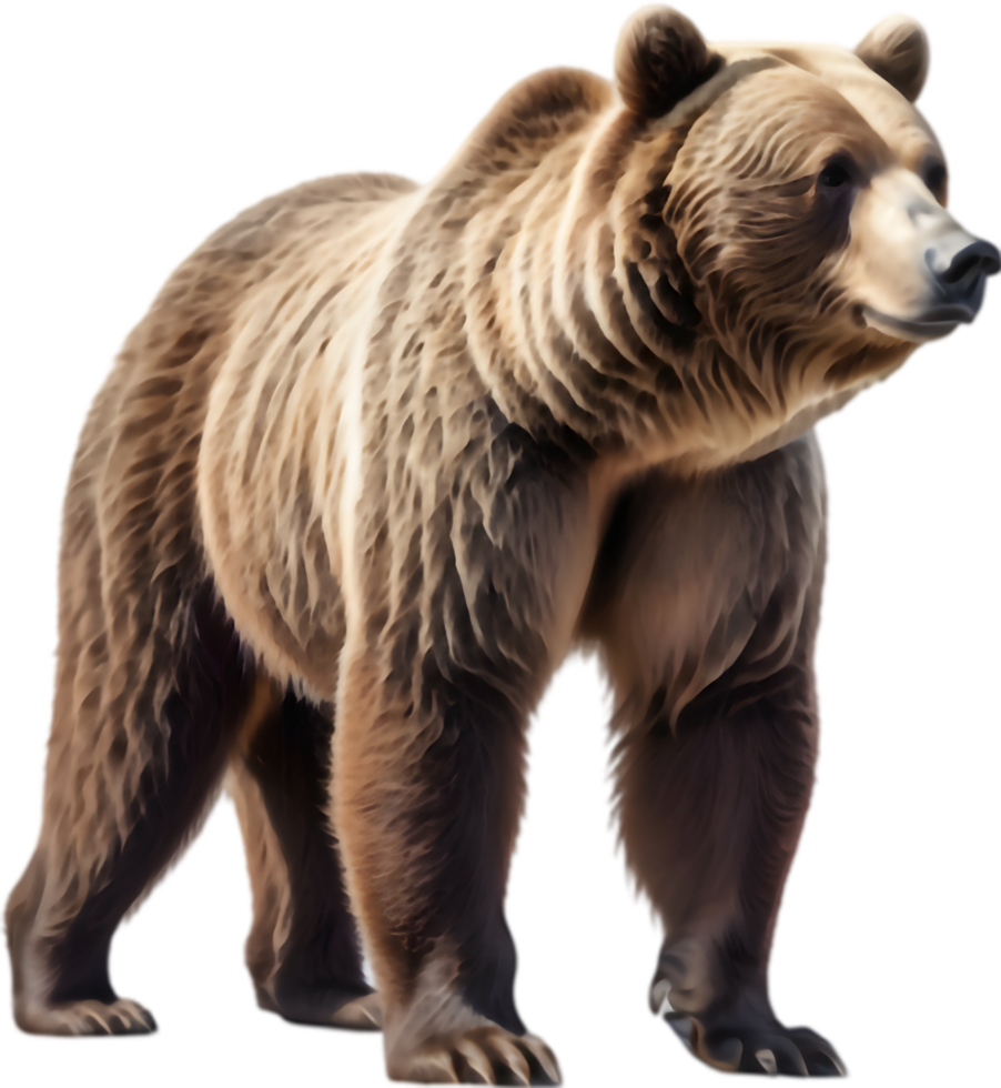 Grizzly Wrestling with Another Bear. . png