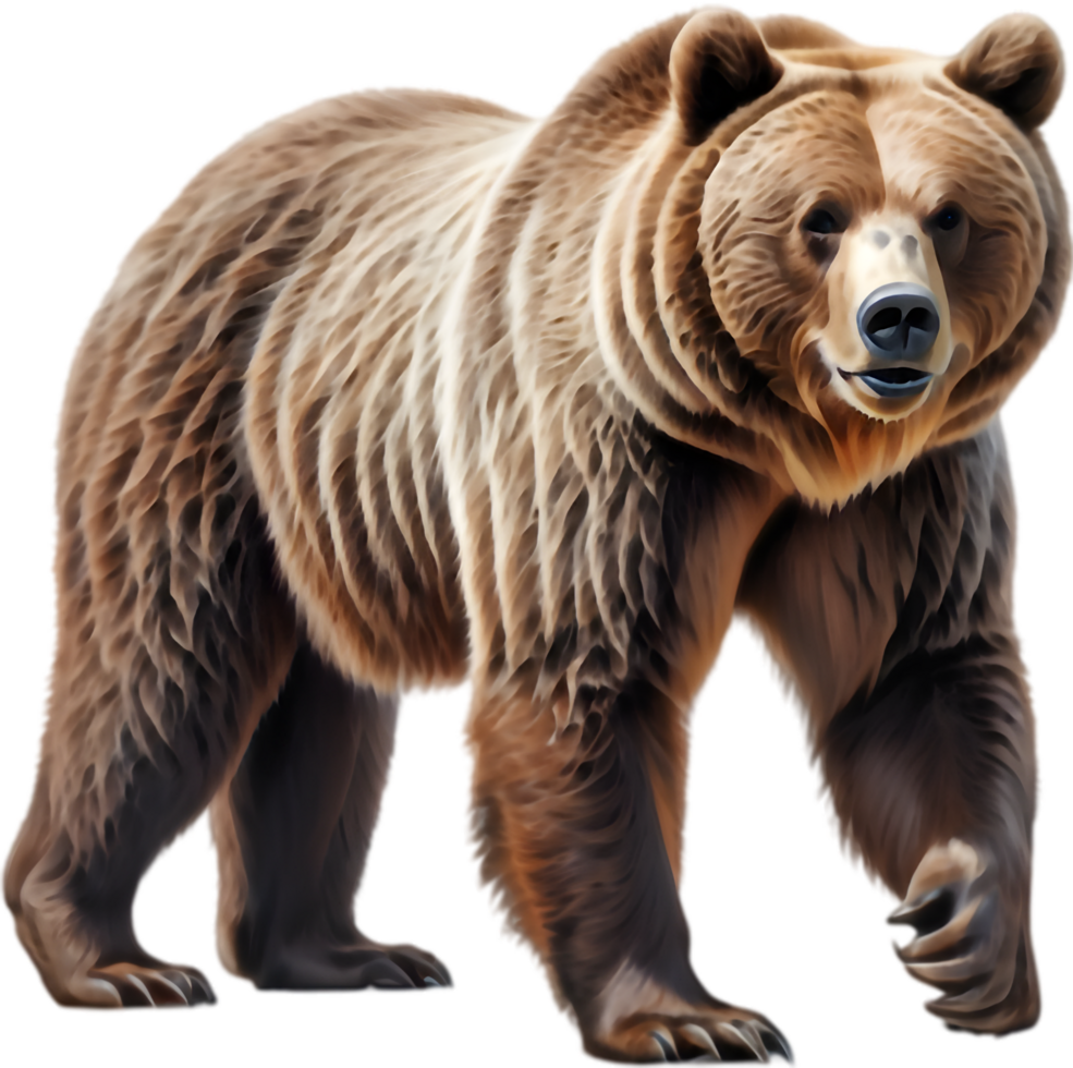 Grizzly Emerging from Winter Den. . png