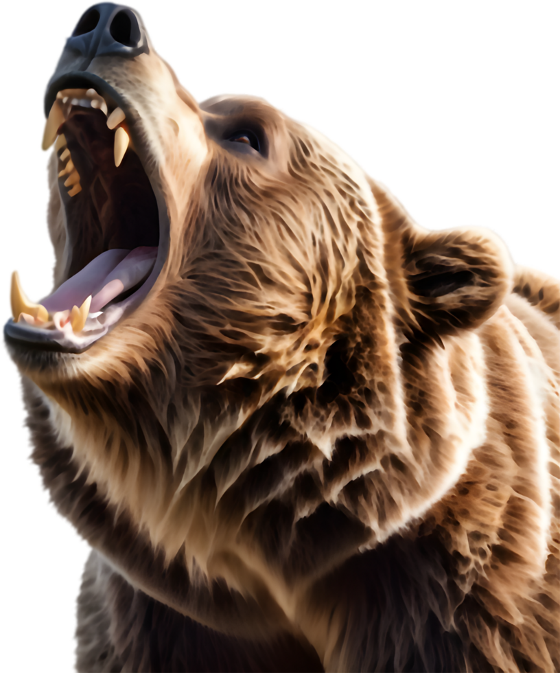 Bear Scratching Back on Tree. . png