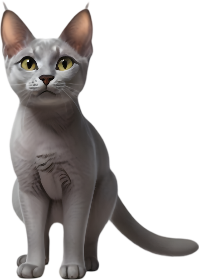 Delightful Korat Cat Graphics for Online Shops. . png