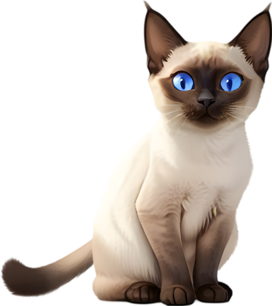 Playful Siamese Cats Graphics for Fun Projects. . png