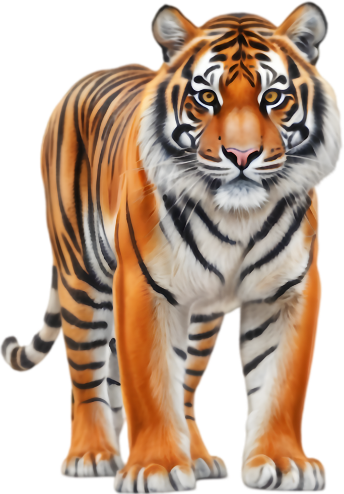 Artistic Tiger Illustration for Nature Lovers. . png