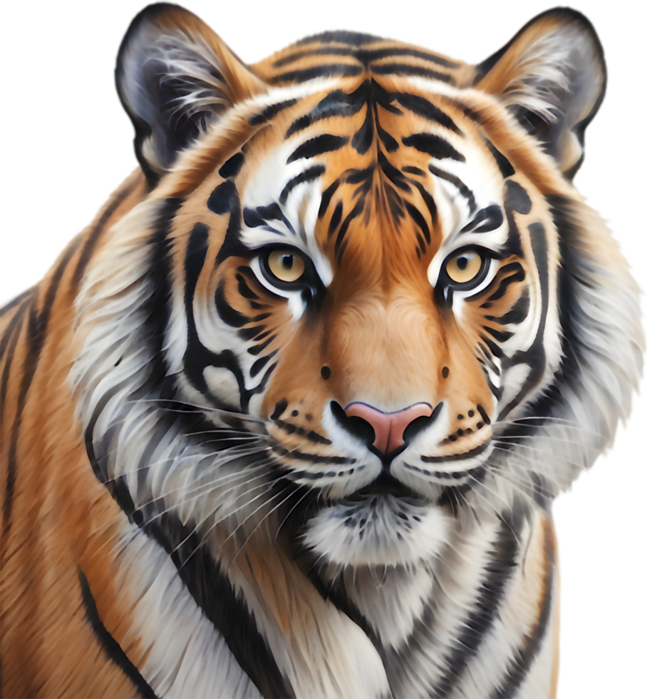 Artistic Representations of Majestic Tigers Available Now. . png