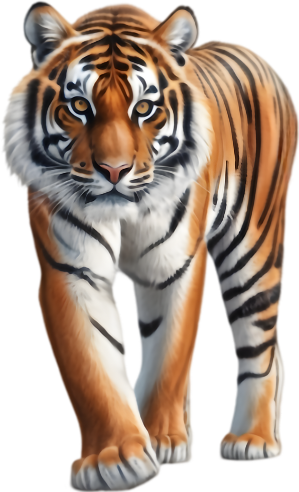 Minimalist Tiger Artwork for Modern Aesthetics. . png