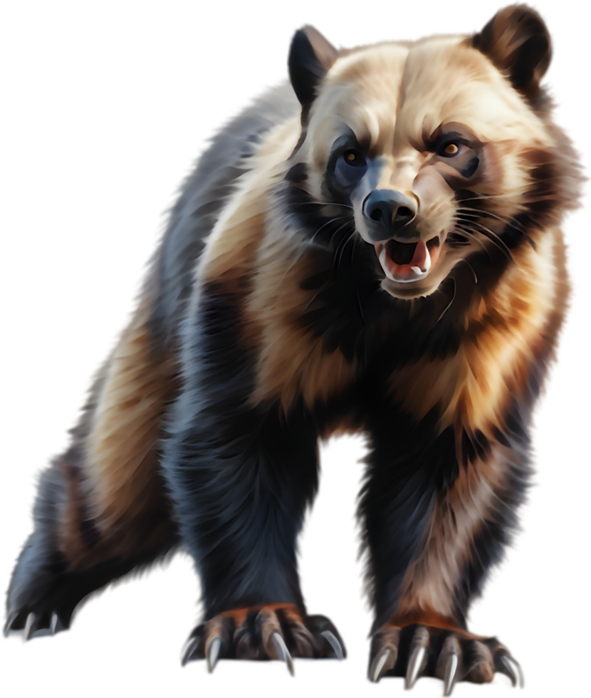 Engaging Clipart of Wolverines for Educational Purposes. . png