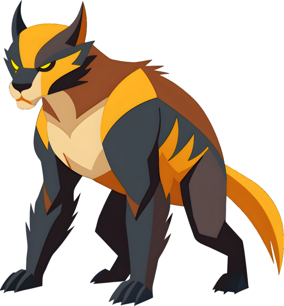 Unique and Creative Illustrations of Wolverines. . png