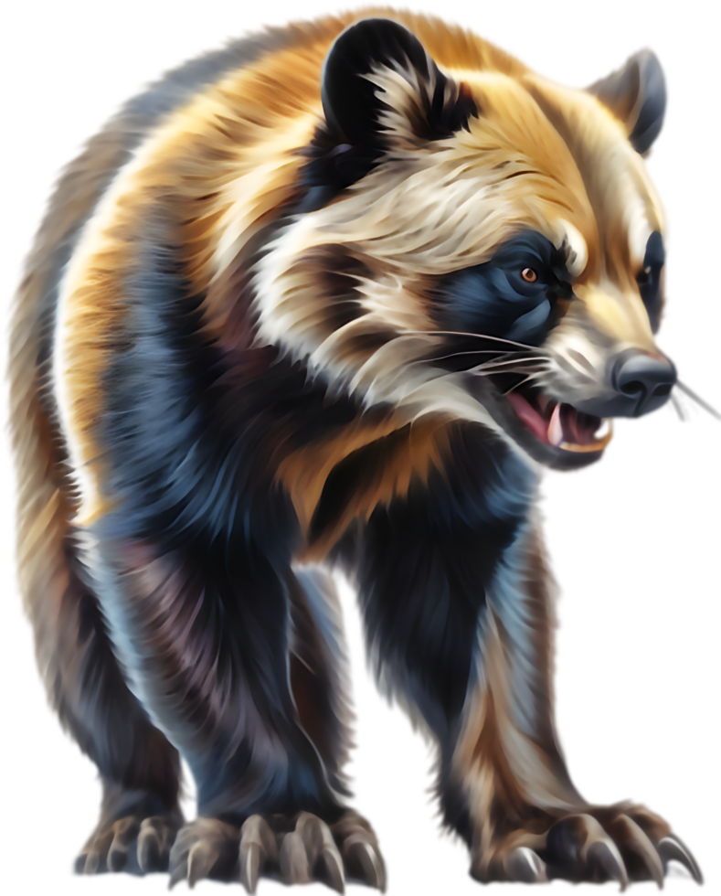 Detailed Wolverine Clipart for Educational Use. . png