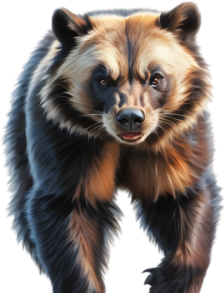 Realistic Wolverine Illustrations for Wildlife Enthusiasts. . png