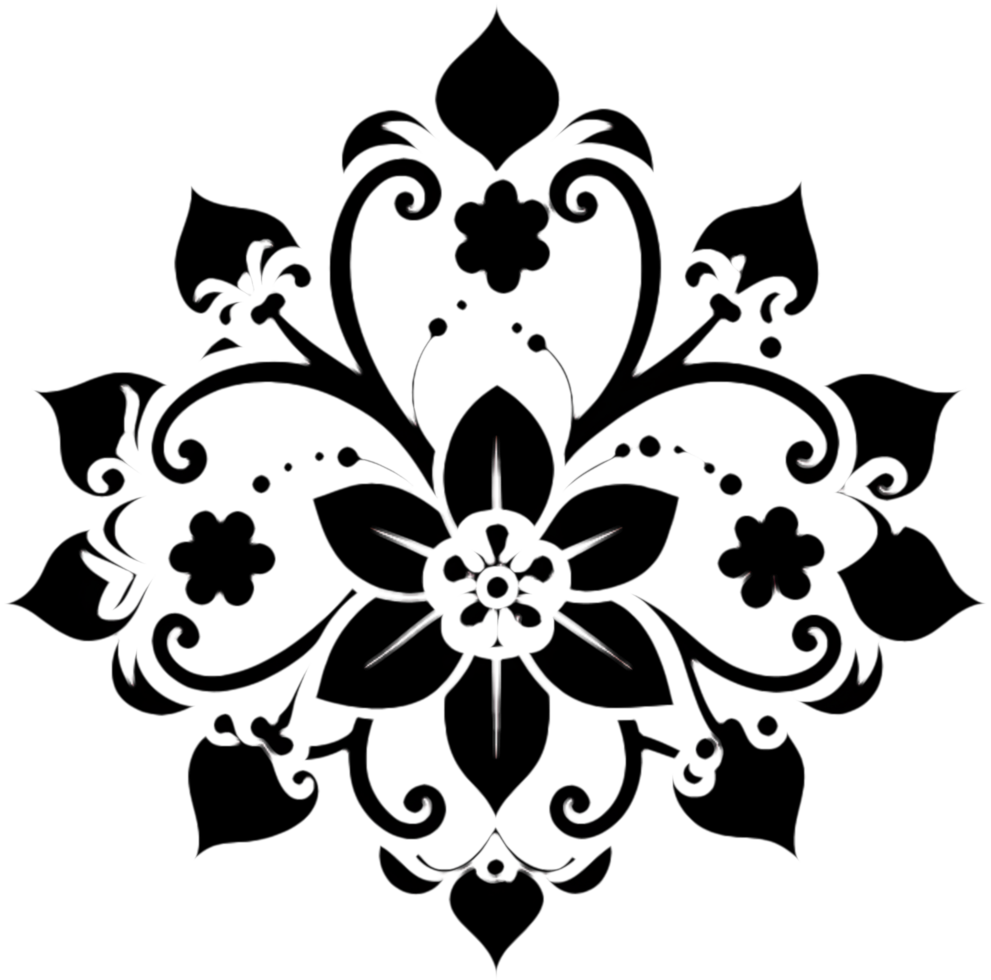 Graceful and Elegant Black Cherry Blossom Artwork. . png