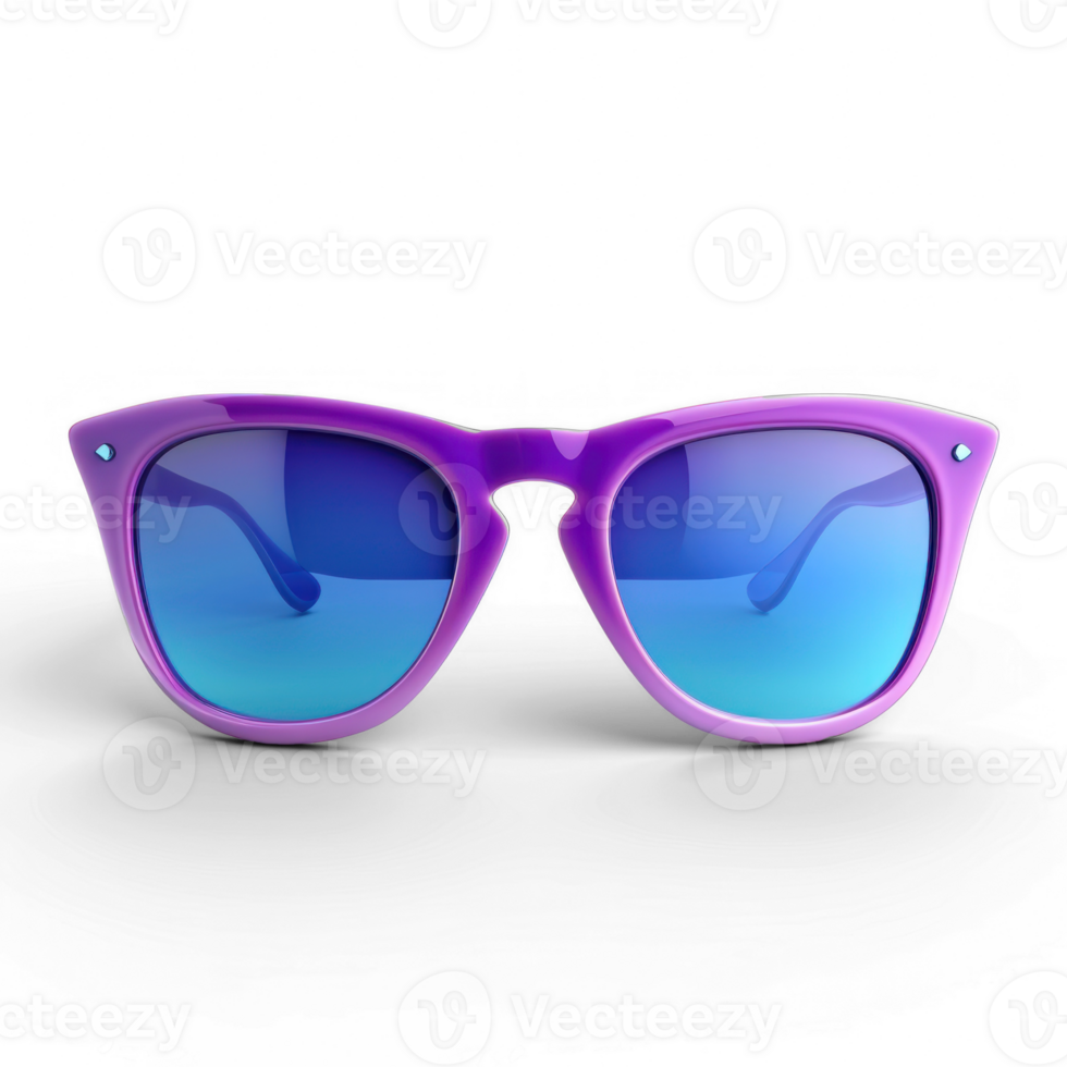 sunglasses with purple lenses on a transparent background png