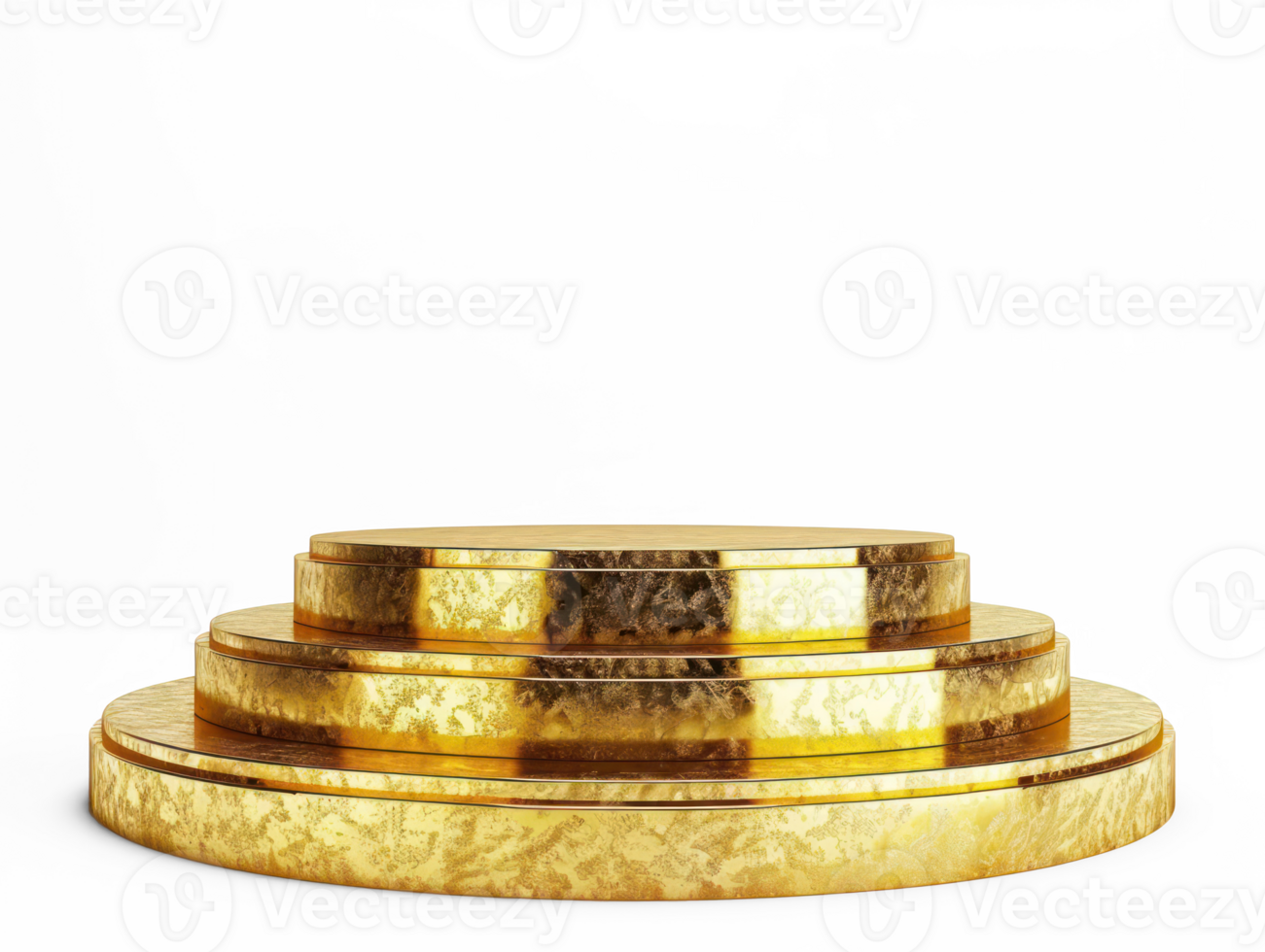 golden pedestal on transparent background png
