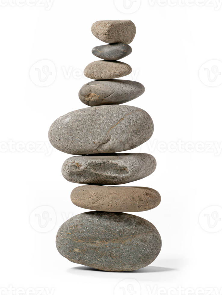 a stack of rocks on a white background png