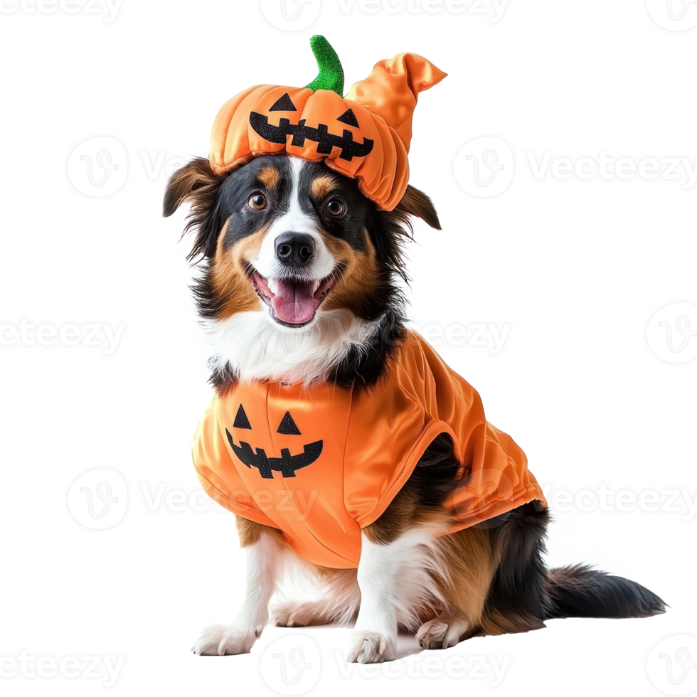 a dog dressed up in a halloween costume png