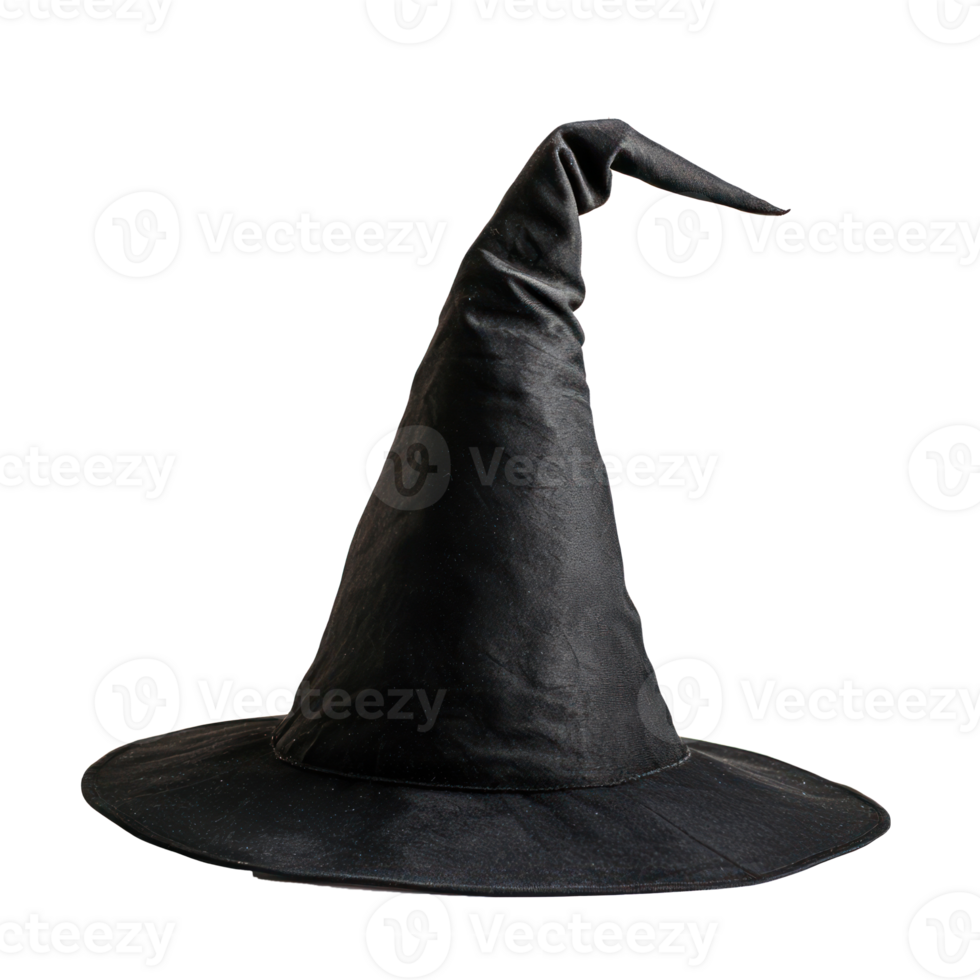 a black witch hat on a transparent background png