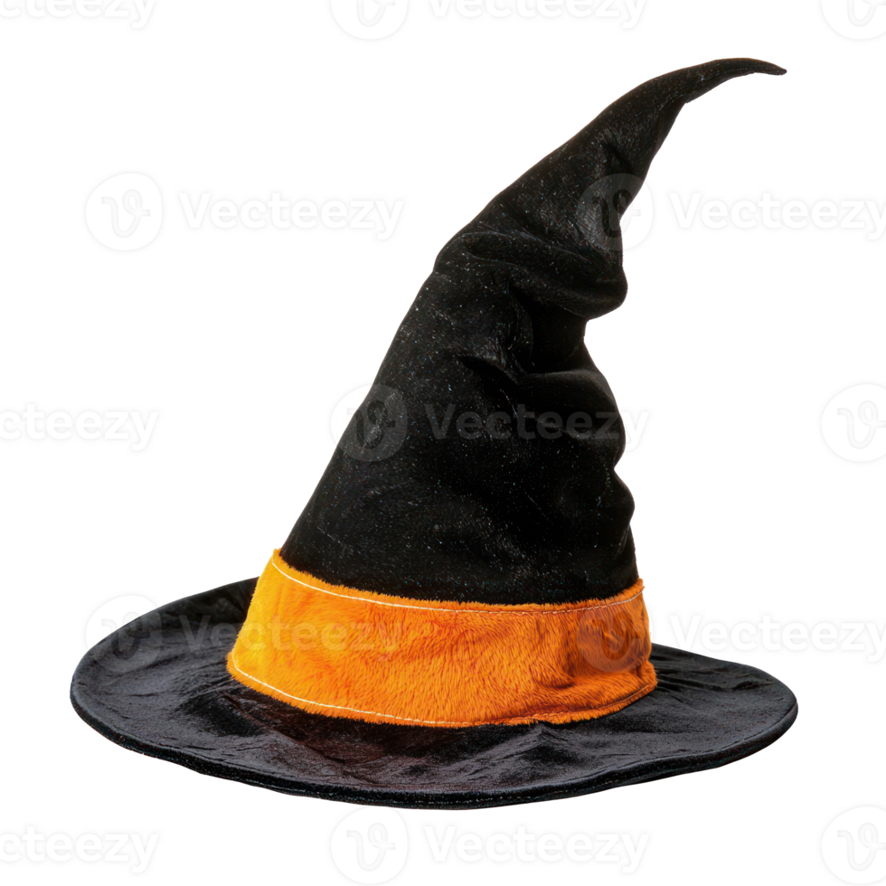 halloween witch hat isolate on transparency background png