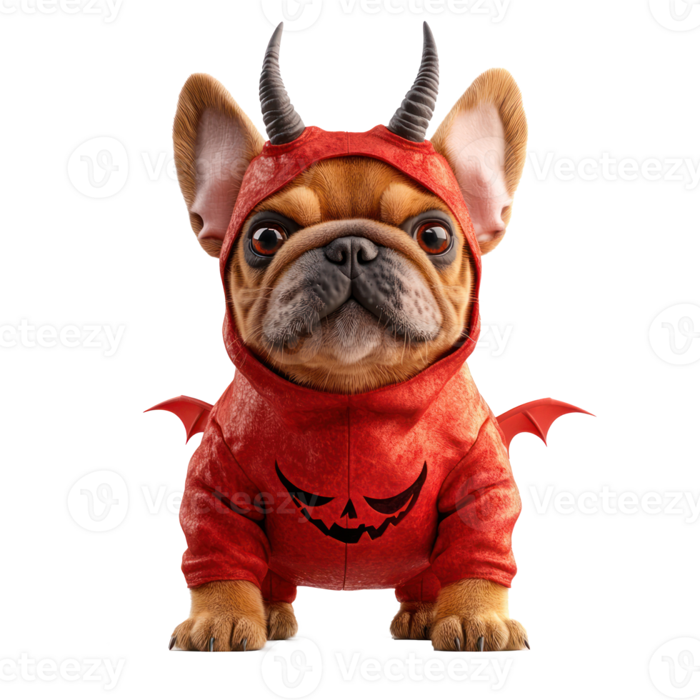 french bulldog in halloween costume png