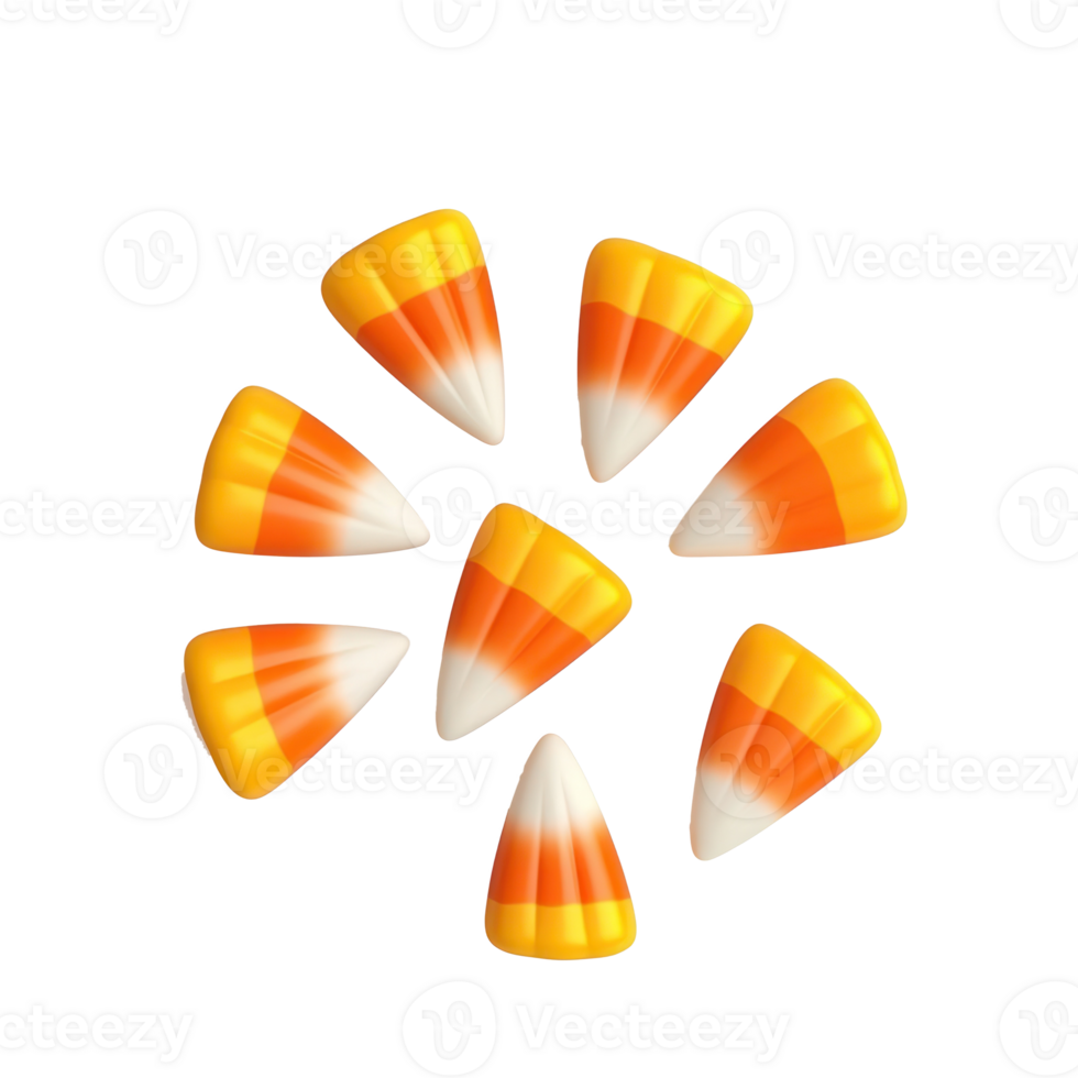 candy corn on transparent background png