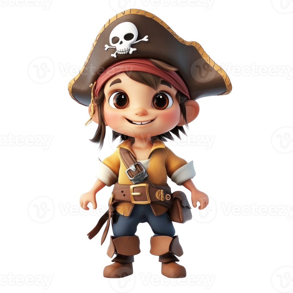 jake the pirate isvate on transparency background png