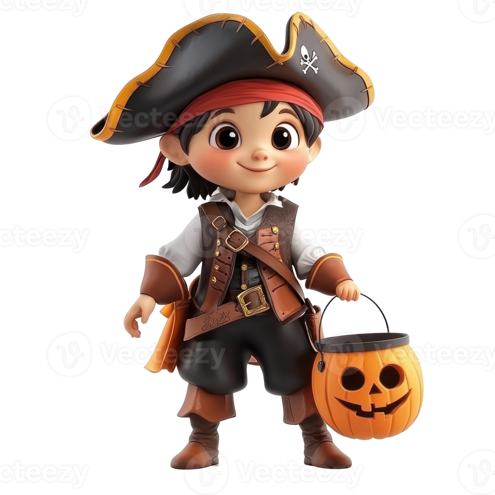 jake the pirate isolate on transparency background png