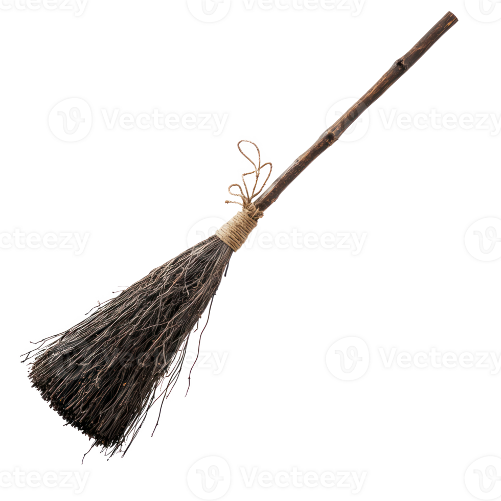 a broom with a handle on a transparent background png