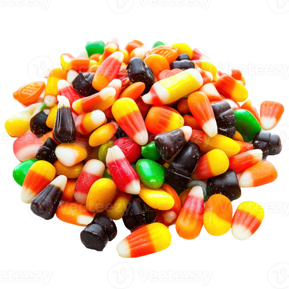 candy corn candy isolate on transparency background png