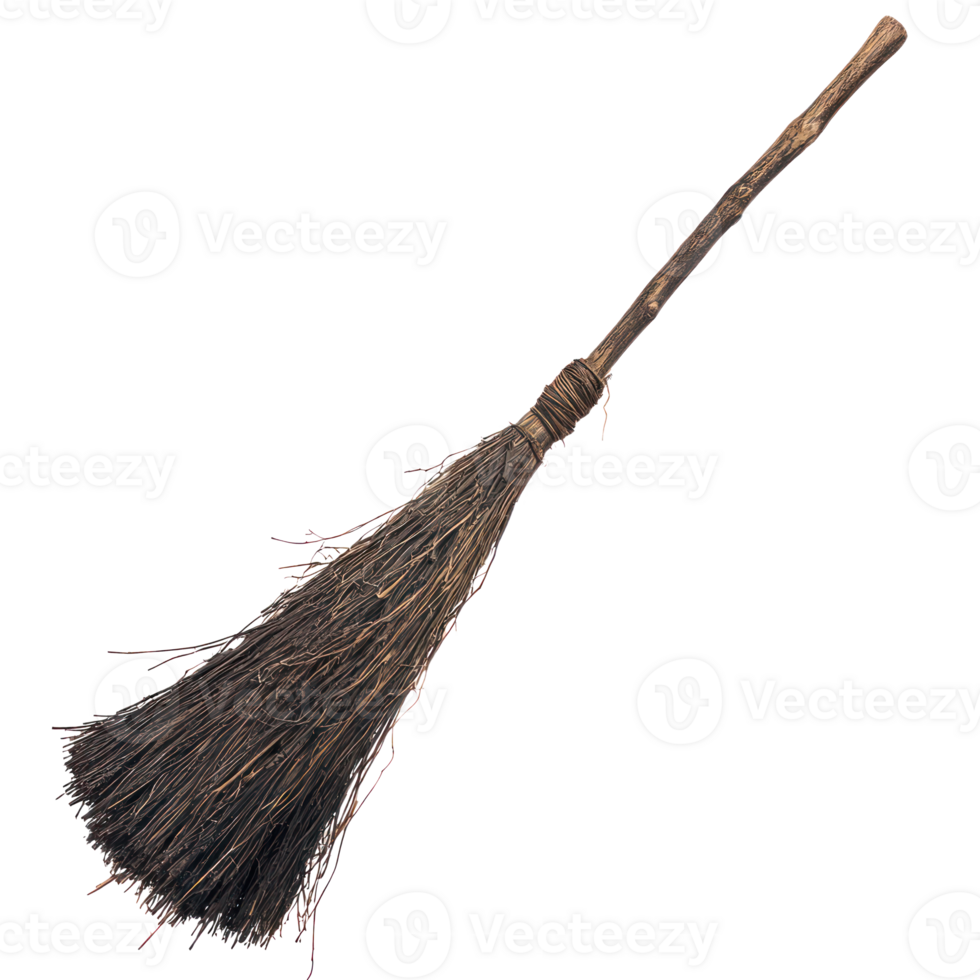 a broom with a long handle on a transparent background png