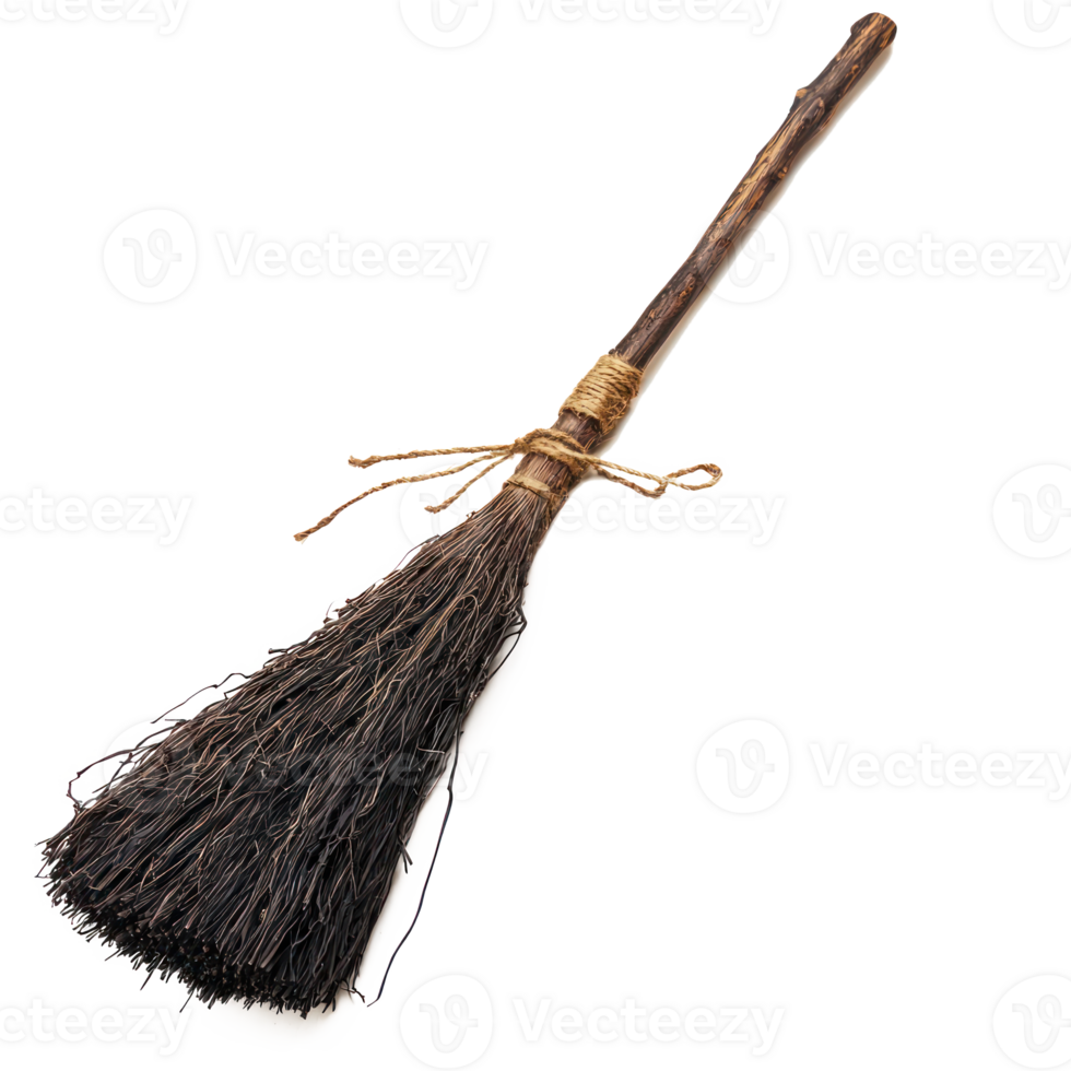 a broom with a long handle and a wooden handle png