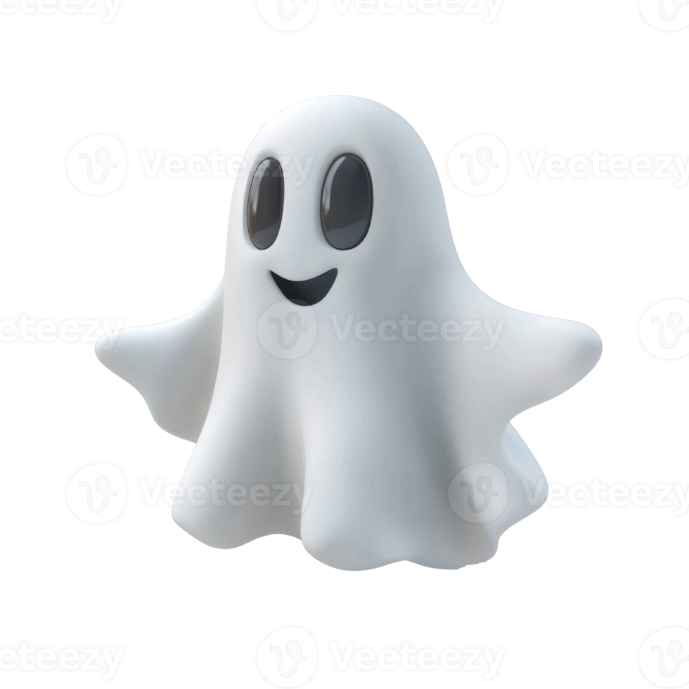 a ghost with a big smile on its face png