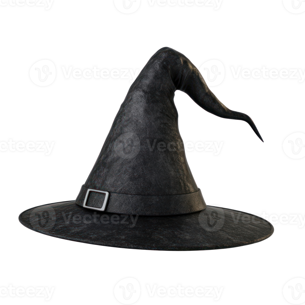 a black witch hat on a transparent background png