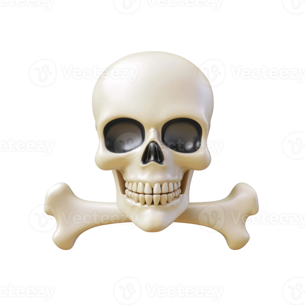 skull and crossbones on transparent background png