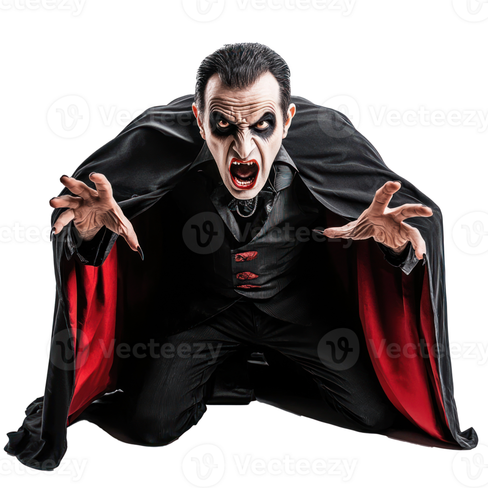 dracula vampire on transparent background png