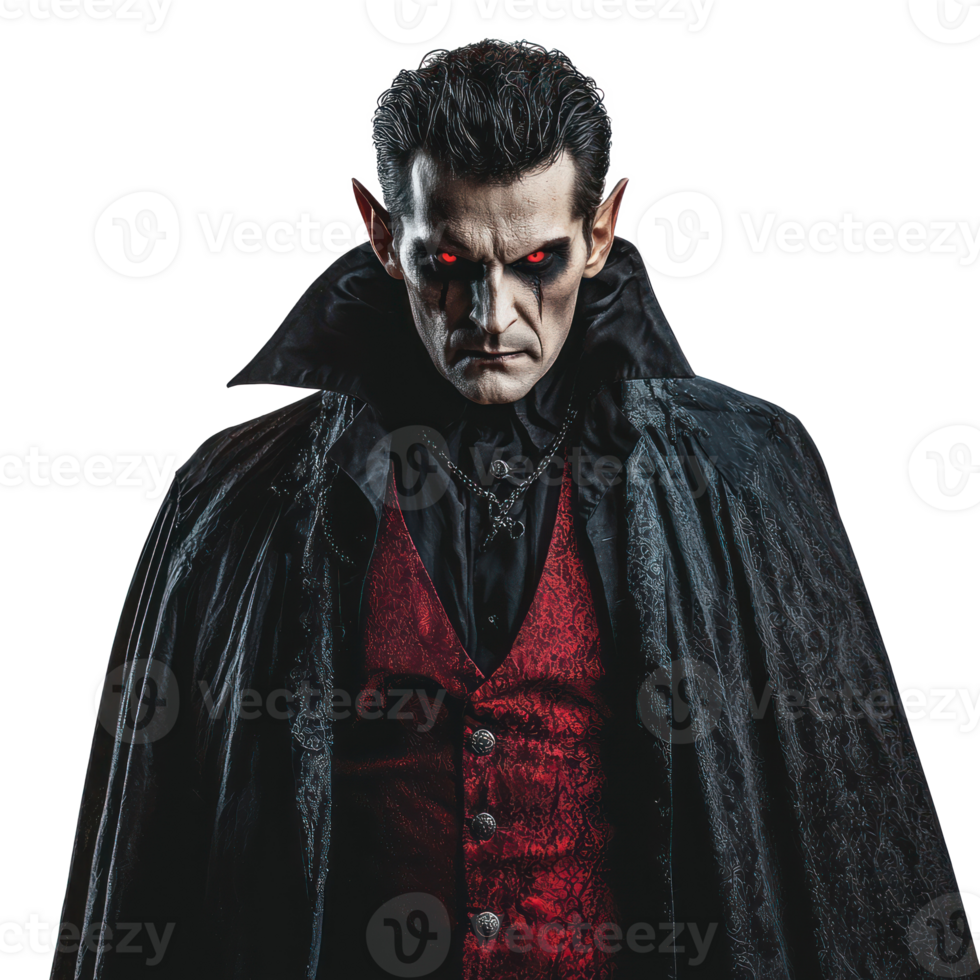 dracula vampire isolate on transparency background png